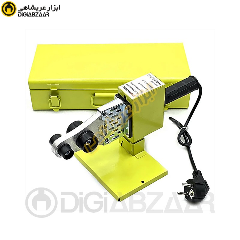 اتو لوله سبز خانگی 600 وات با پایه و آلن و 3 لقمه ایزی پاور