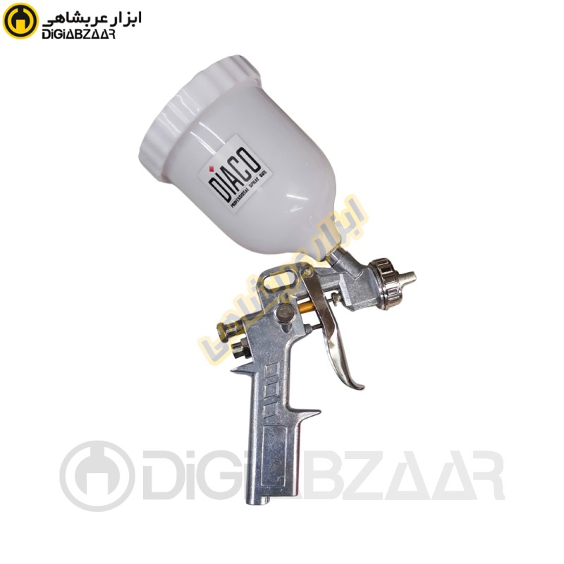 پیستوله 2 تنظیمه دیاکو DIACO سایز 2 میل مخزن روکاسه پلاستیک مدل S990 