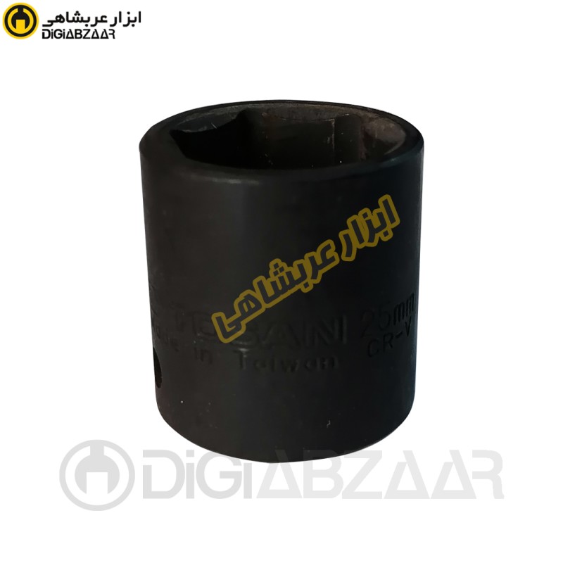 بکس 25 میل کوتاه مشکی 1/2 اینچ 6 پر توسن