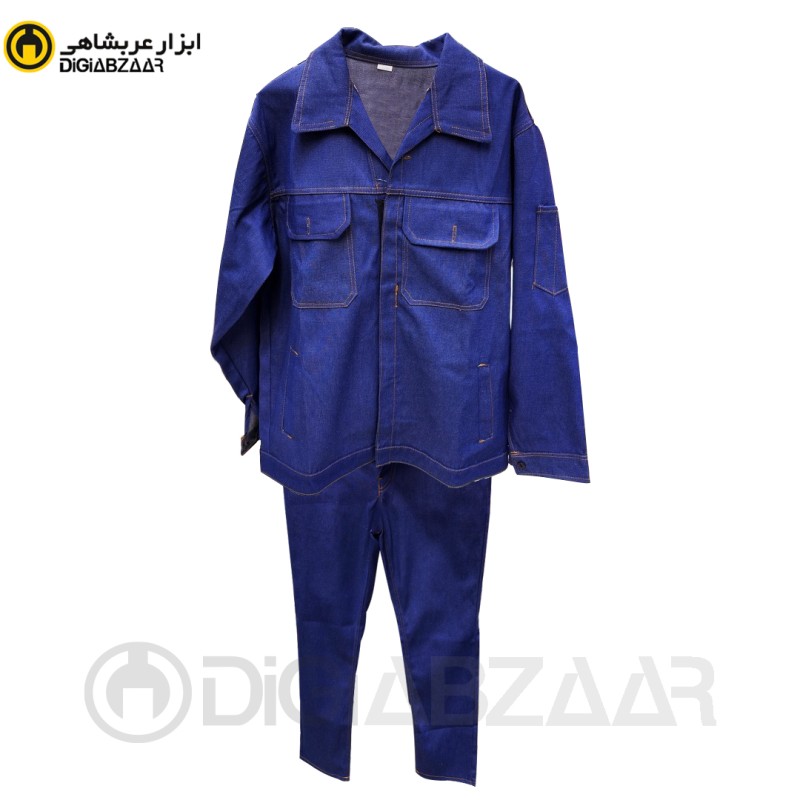 لباس کار جین آبی رنگ سایز XL 