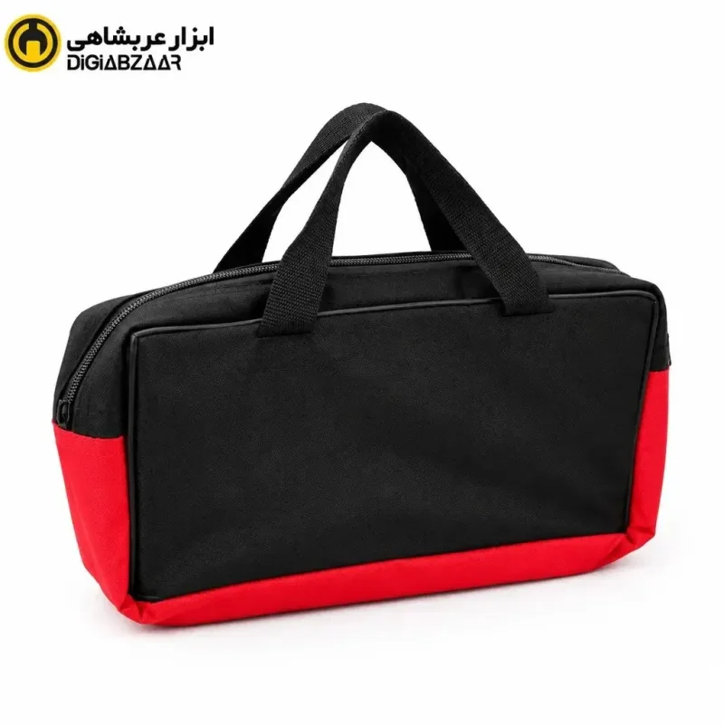 کیف ابزار ممتاز مشکی و قرمز ۳۰ سانتی‌متر