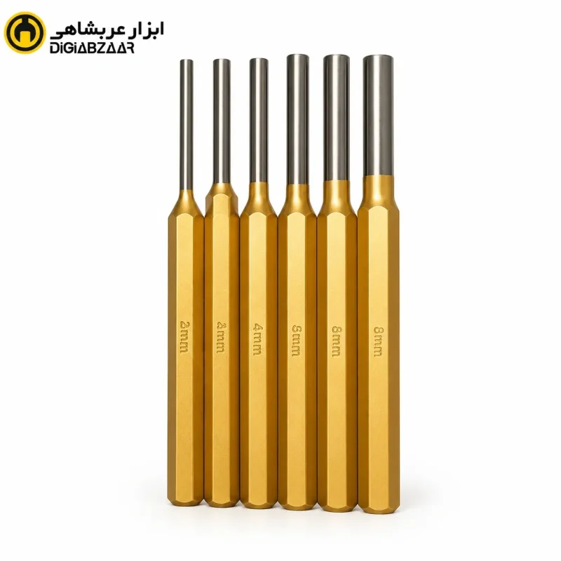 سنبه پین 6 پارچه ایران پتک LH 8010 سایز 5 تا 10 میلی‌متر
