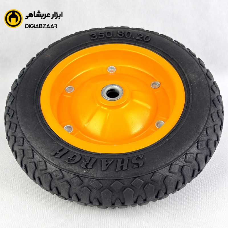 چرخ فرغون تیوپلس pvc بلبرینگی سایز 350x80 شرق SHARGH