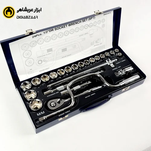جعبه بکس سفید 24 پارچه 6 پر 1.2 اینچ درجه یک مستر تولز تایوان مدل BM424-6P-D