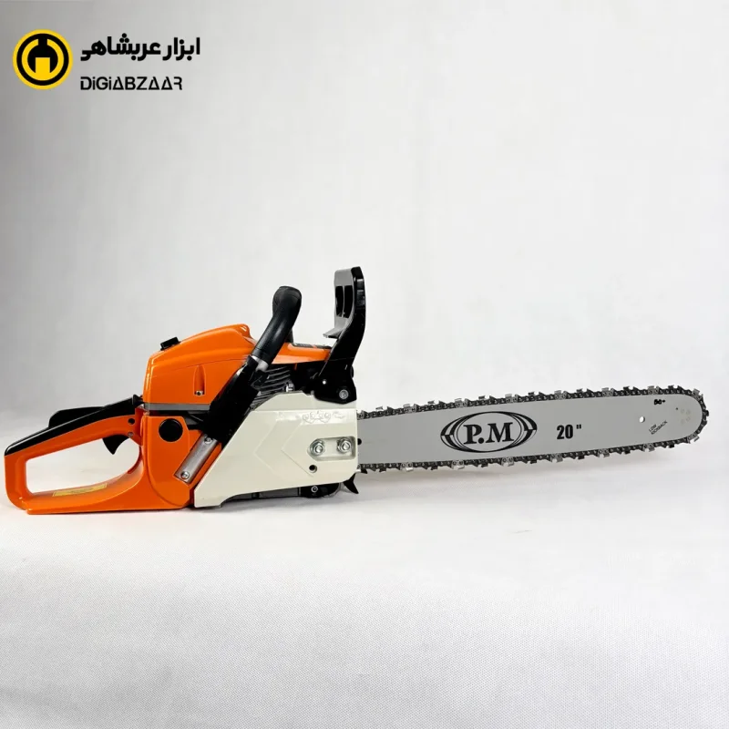 اره موتوری 58 سی سی 2200 وات پی ام 8810A تیغه 20 اینچ