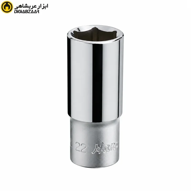 بکس 22 میلی‌متر 1/2 اینچ بلند سفید 6 پر هنس HANS