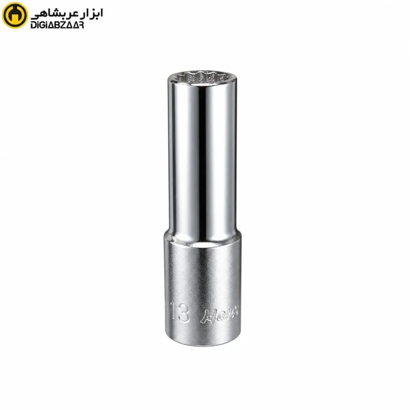 بکس 13 میلی‌متر 1/2 اینچ بلند سفید 12 پر هنس HANS