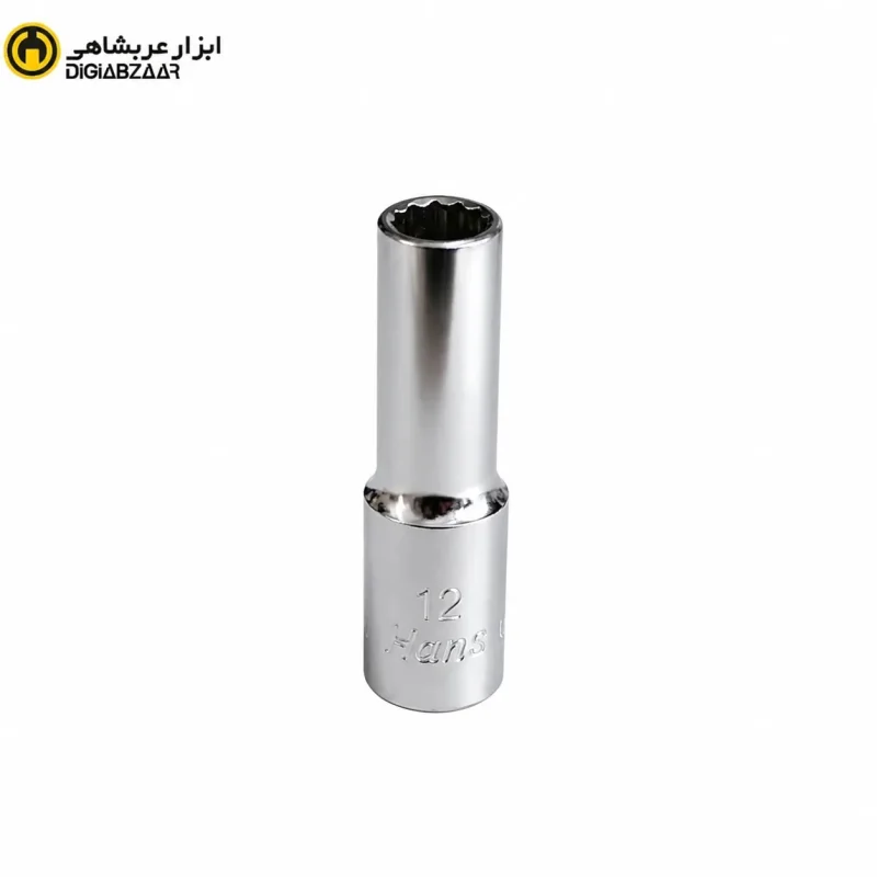 بکس 12 میلی‌متر 1/2 اینچ بلند سفید 12 پر هنس HANS