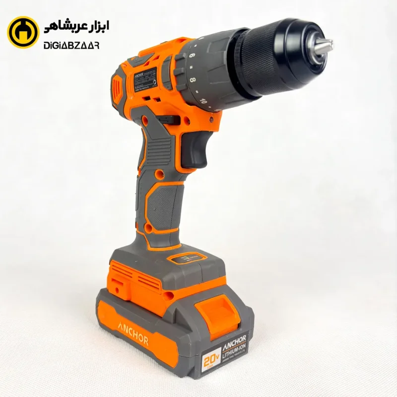 دریل شارژی چکشی براشلس تک باتری آنکور ANCHOR مدل DCE15