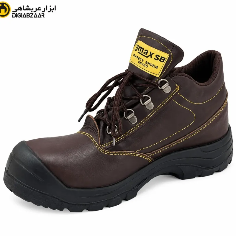 پوتین ایمنی تری مکس ایمن پا قهوه ای سایز 45
