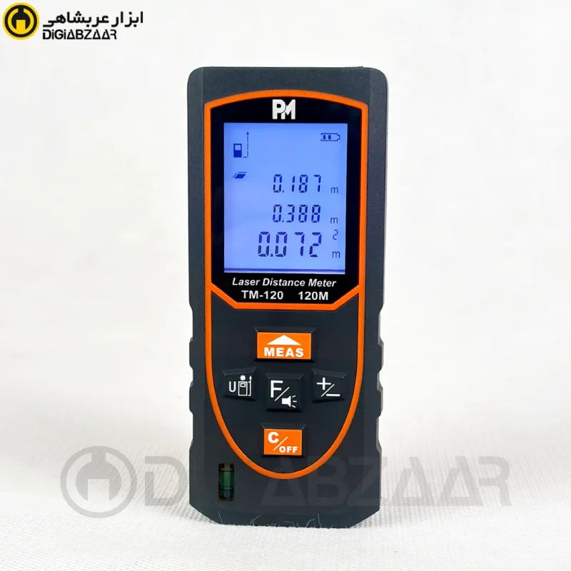 متر لیزری 120 متری شارژی پی ام TMG-120