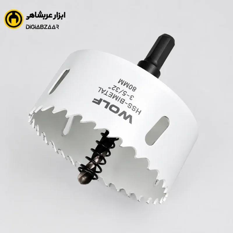 مته گردبر بای متال با دنباله 80 میلی متر ولف