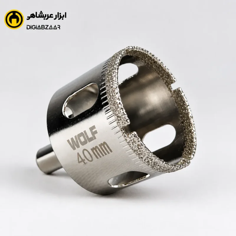 مته گردبر شیشه و سرامیک 40 میلی متر ولف