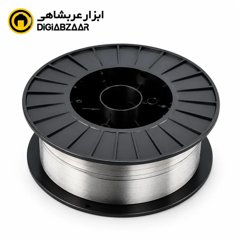 سیم جوش توپودری CO2 پی‌ام سایز ۰.۸ میلی‌متر (قرقره ۱۵ کیلوگرمی)