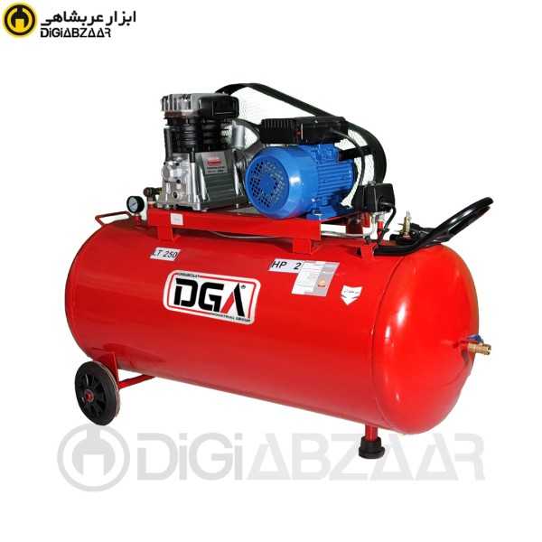 کمپرسور باد 2 اسب 250 لیتری خوابیده کتابی عربشاهی مدل DGA20805