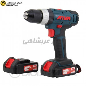 دریل پیچ گوشتی شارژی چکشی 14.4 ولت آروا مدل 5842 با کیف و باتری اضافه