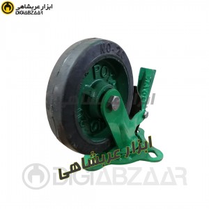 چرخ 20 گردان پویان (ترمزدار فولادی لاستیکی)
