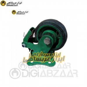چرخ 16 گردان پویان مدل فولادی لاستیکی سبز
