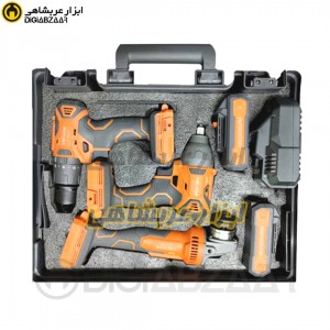 کیت سه عددی شارژی بکس بادی و دریل و مینی فرز انکور ANCHOR