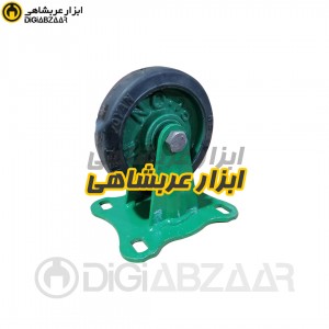 چرخ 16 پویان مدل ثابت فولادی لاستیکی سبز