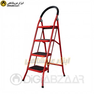 نردبان 4 پله فولاد پله