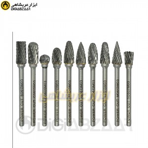 ست 10 پارچه فرز فرم MM6*3 پاورکات