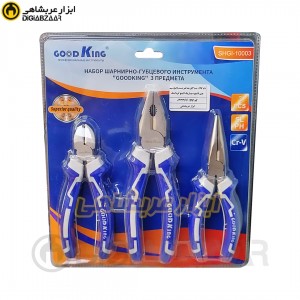 ست 3 پارچه انبردست 8 اینچ سیم چین 6 اینچ دم باریک 6 اینچ گودکینگ GOOD KING