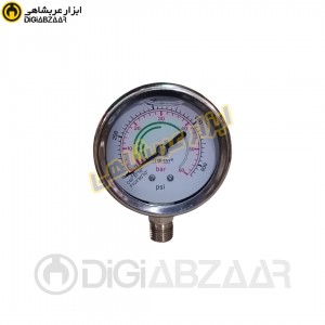 مانومتر روغنی 68 میل 60 بار 1.4 اینچ استیل SP-0160 استریم STREAM