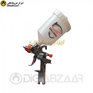 پیستوله 3 تنظیمه 1.3 میل مخزن روکاسه پلاستیک با کوپلینگ سالکامیکس SALCAMIX