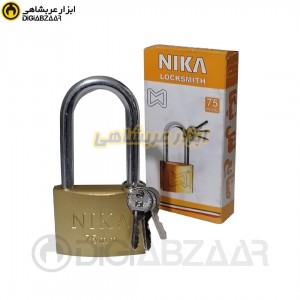 قفل آویز 75 پایه بلند نیکا NIKA با 3 کلید