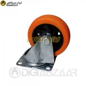 چرخ 10 کفی گردان بلبرینگی نارنجی