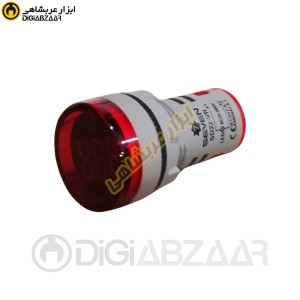 سیگنال ولت متر گرد قرمز قطر20