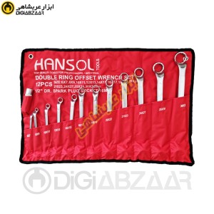 دوسر رینگی 12 پارچه باکیف از 6 تا 32 میل Din838 هانسول HANSOL