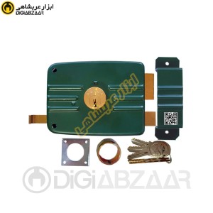 قفل حیاط تری لاین 5 کلیدو مغزی برنجی پنج ستاره