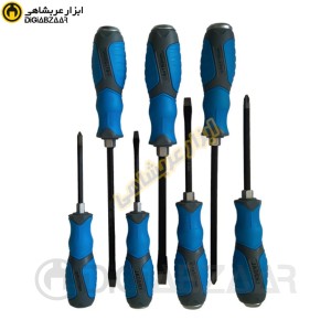 پیچ گوشتی چکش خور کیفی 7 پارچه جادری JADERY