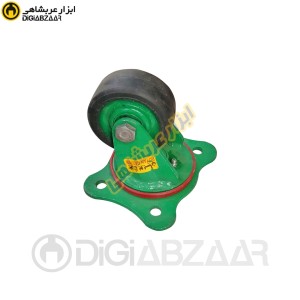 چرخ 10 گردان فولادی لاستیکی سبز پویان