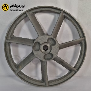 فلکه کمپرسور کونیک شده تک تسمه A مخصوص بلوک 6065 (قطر 32 سانت و داخلی 22 تا 24 میل)