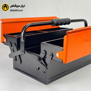 جعبه ابزار فلزی 2 طبقه وکسر 40 سانت 