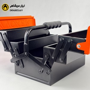 جعبه ابزار فلزی 3 طبقه وکسر 30 سانت  