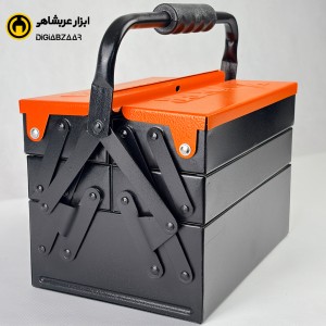 جعبه ابزار فلزی 3 طبقه وکسر 30 سانت  