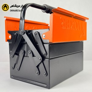 جعبه ابزار فلزی 3 طبقه وکسر 30 سانت  