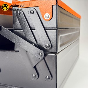 جعبه ابزار فلزی 3 طبقه وکسر 40 سانت 