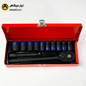 جعبه بکس مشکی 12 پارچه 6 پر درایو 1.2 اینچ دی کی DEKE مدل G-20017