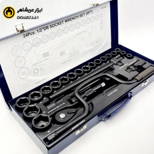 جعبه بکس مشکی 24 پارچه 6 پر درایو 1.2 اینچ درجه یک مستر تولز تایوان مدل AS424MV-T