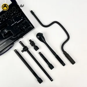جعبه بکس مشکی 24 پارچه 6 پر درایو 1.2 اینچ درجه یک مستر تولز تایوان مدل AS424MV-T