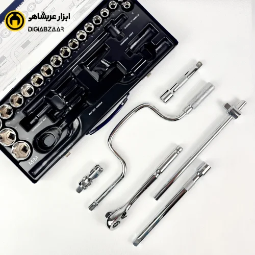 جعبه بکس سفید 24 پارچه 6 پر 1.2 اینچ درجه یک مستر تولز تایوان مدل BM424-6P-D