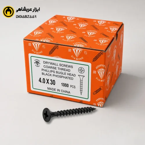 پیچ ام دی اف دیاموند سایز 30×4 بسته 1000 عددی