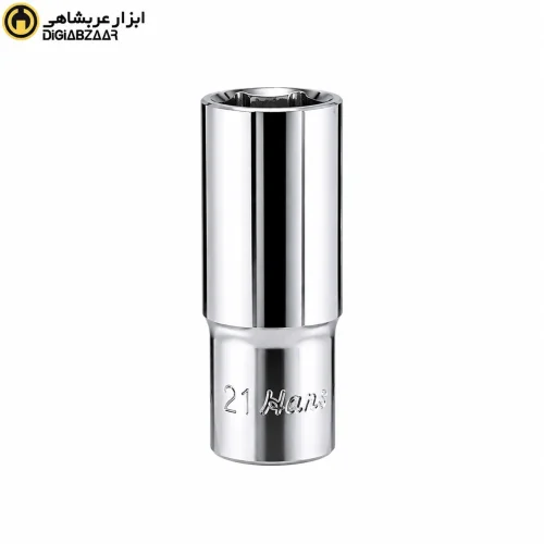 بکس 21 میلی‌متر 1/2 اینچ بلند سفید 6 پر هنس HANS