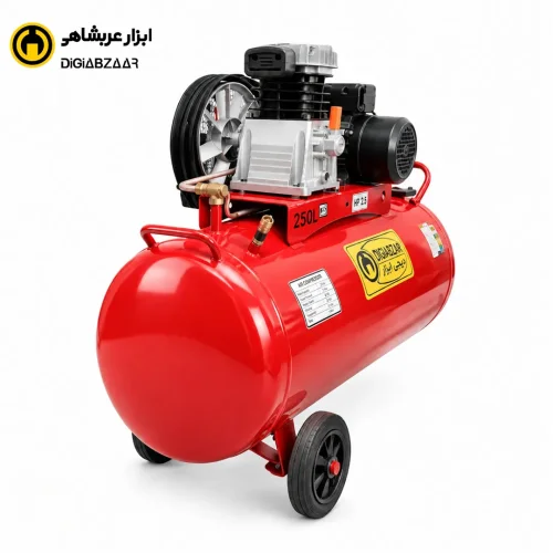 کمپرسور 250 لیتری خوابیده کتابی