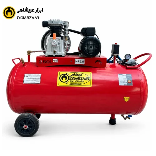 کمپرسور 250 لیتری خوابیده کتابی
